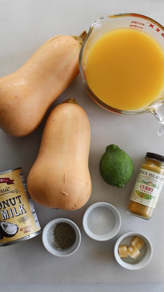 vegan butternut squash soup recipe ingredients