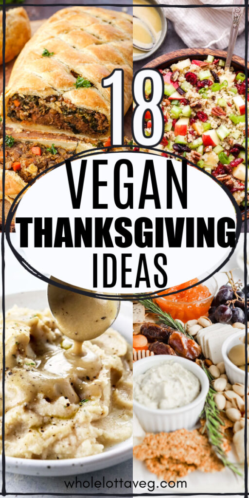 vegan recipes for thanksgiving pinterest pin