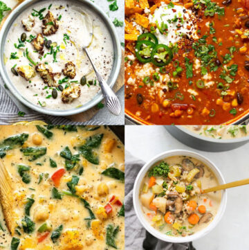 15 Healthy Vegan Soup Recipes Wholelottaveg Com   Vegan Soups When Youre Sick 360x361 